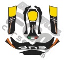 kit adesivi per carenature kart modello DNA