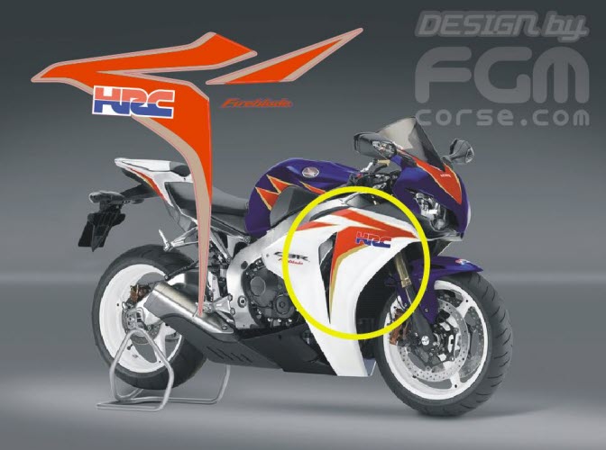 Kit adesivi Honda CBR 1000 Fireblade compatibili | Base Vinile Trasparente  Facile Applicazione Stampa UV BIANCO-BIANCO | VARI COLORI DISPONIBILI